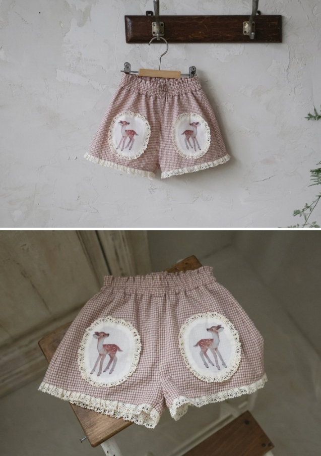 [K-Premium] Dear Deer Lace Shorts