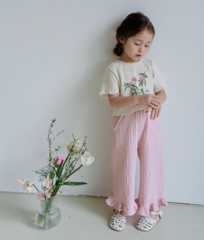 [K-Premium] Cooling Ruffle Detail Pants