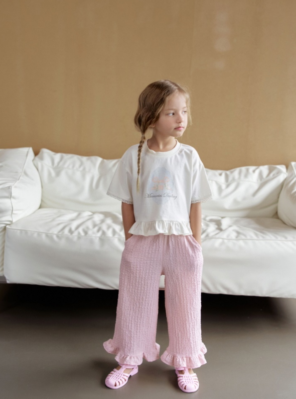 [K-Premium] Cooling Ruffle Detail Pants