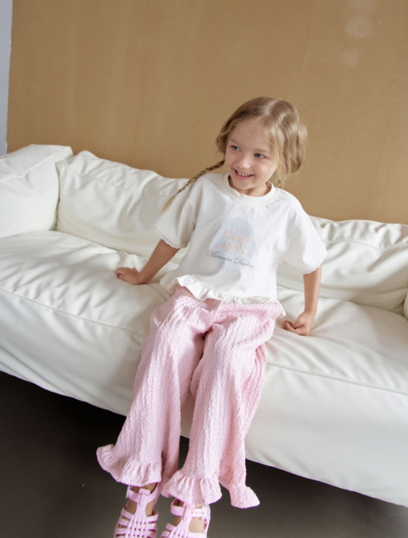 [K-Premium] Cooling Ruffle Detail Pants