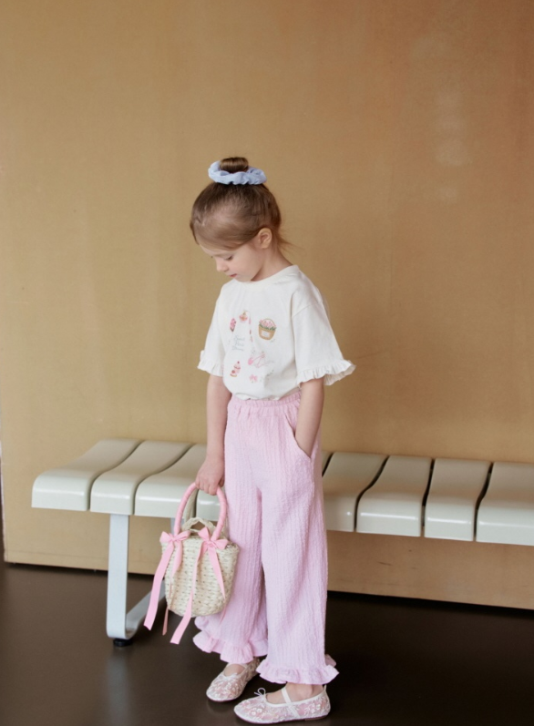 [K-Premium] Cooling Ruffle Detail Pants