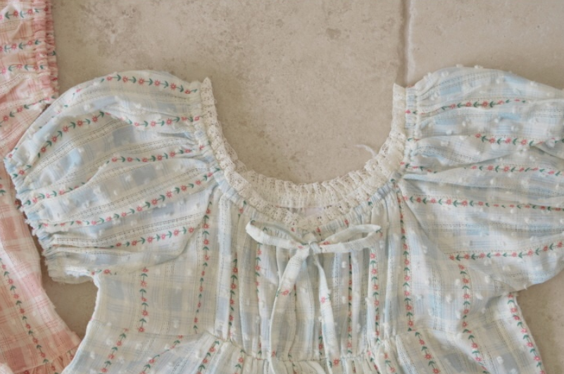 [K-Premium] Floral Ribbon Lace Blouse