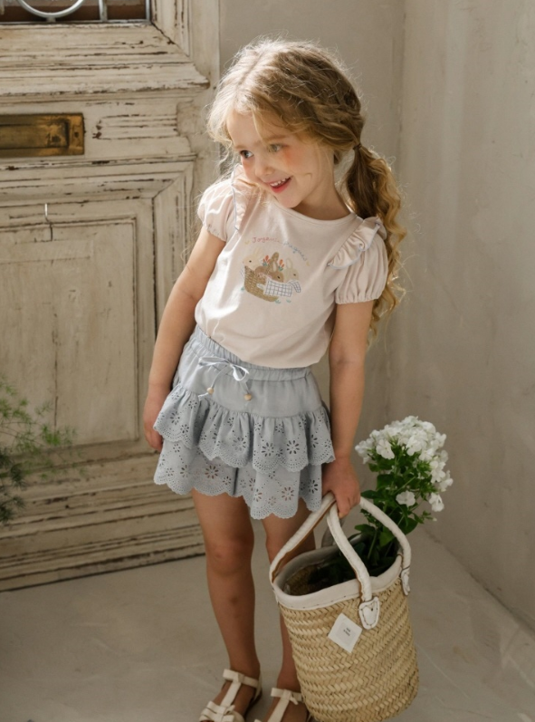 [K-Premium] Flower-Punching Double Layered Shorts