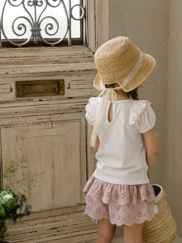 [K-Premium] Flower-Punching Double Layered Shorts