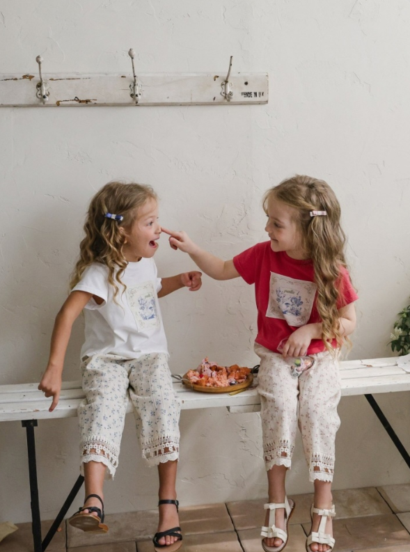 [K-Premium] Delicate Floral Embroidery Lace Pants