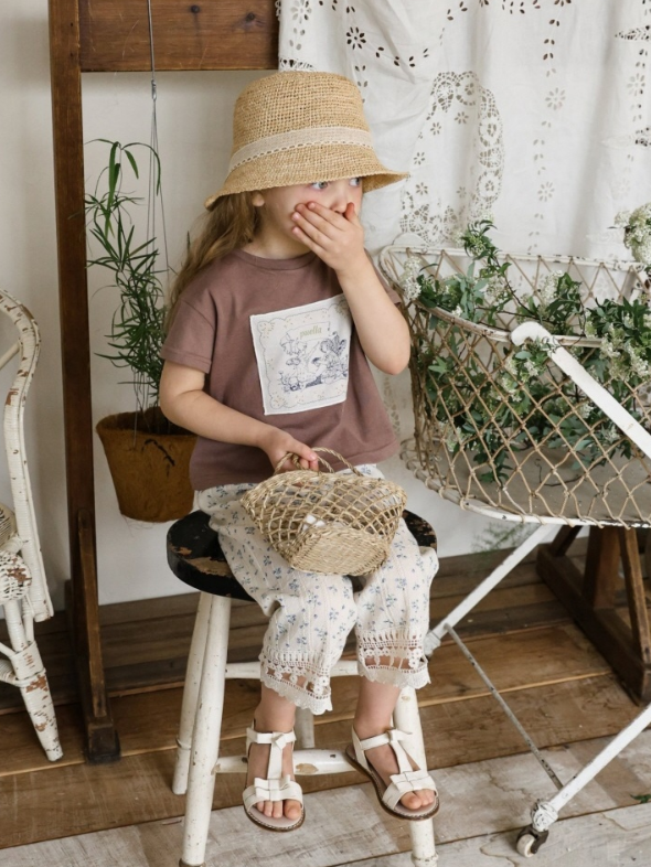 [K-Premium] Daily Flower Point T-Shirt