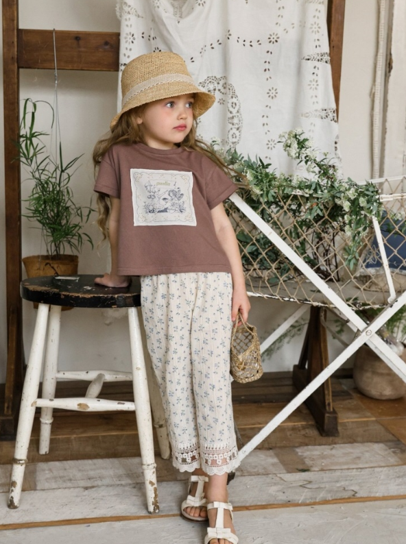 [K-Premium] Daily Flower Point T-Shirt