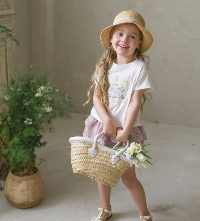 [K-Premium] Daily Flower Point T-Shirt