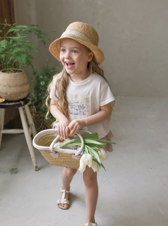 [K-Premium] Daily Flower Point T-Shirt