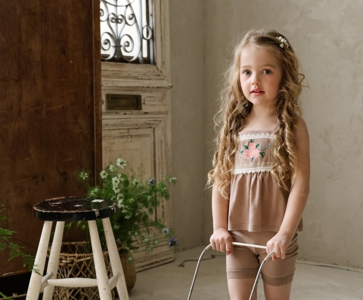 [K-Premium] Magical Flower Lace Sleeveless Blouse