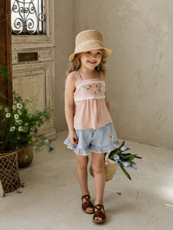 [K-Premium] Magical Flower Lace Sleeveless Blouse