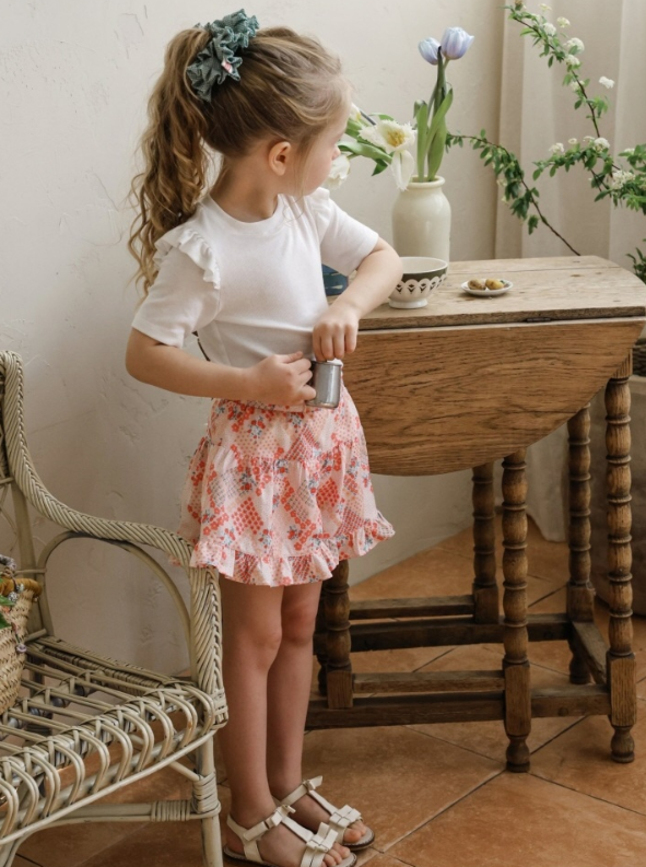 [K-Premium] Ruffle Flare Cooling Pants
