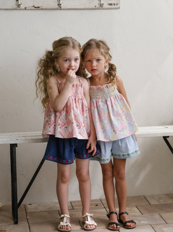 [K-Premium] Ruffle Cooling Sleeveless Blouse