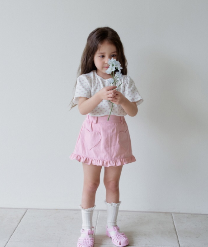 [K-Premium] Frill Heart Skirt