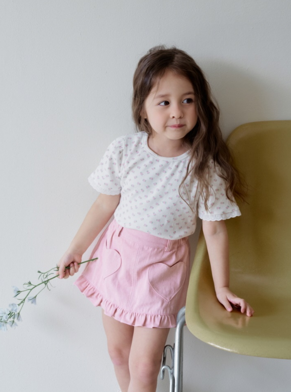 [K-Premium] Frill Heart Skirt