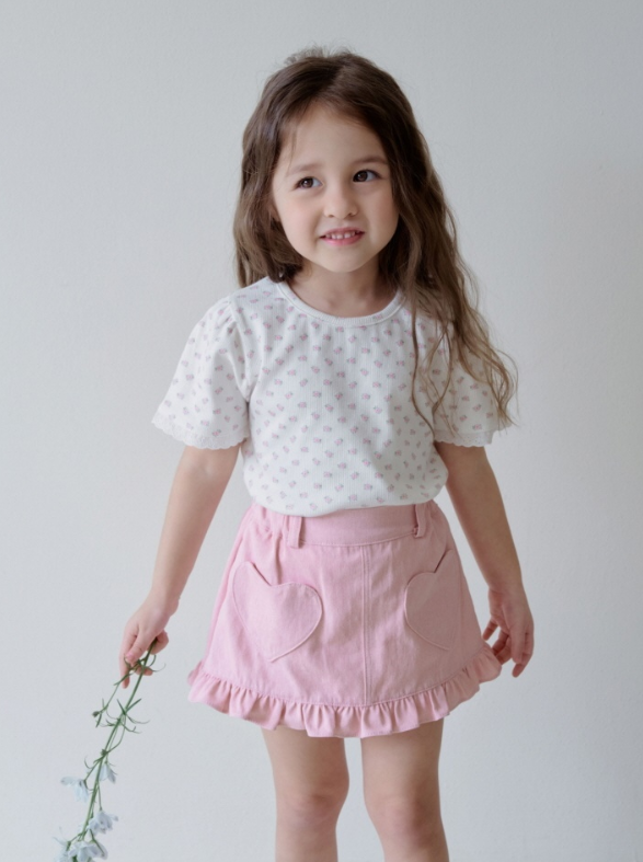 [K-Premium] Frill Heart Skirt