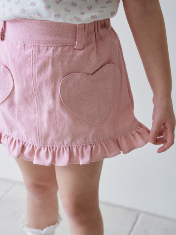 [K-Premium] Frill Heart Skirt