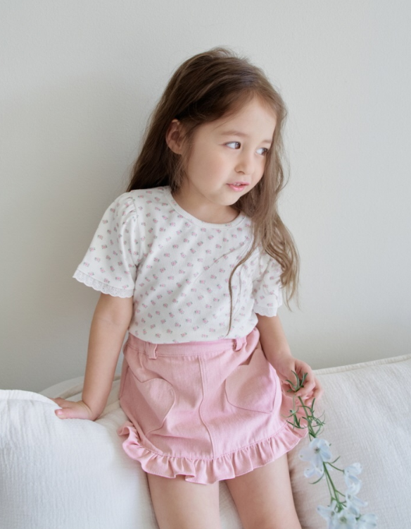 [K-Premium] Frill Heart Skirt