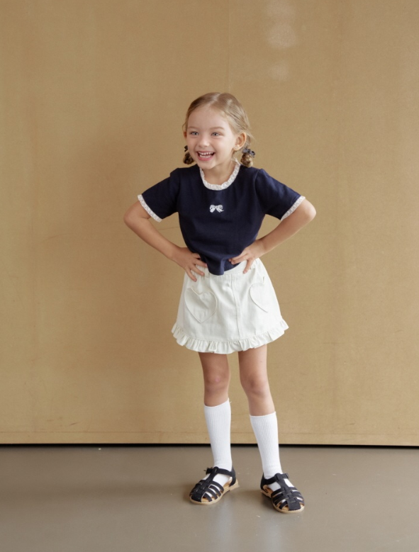 [K-Premium] Frill Heart Skirt